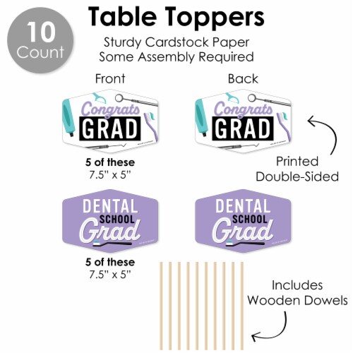 Big Dot of Happiness Dental School Grad - Party Supplies Kit Decor Galore Party Pack - 51 Pc Perspective: right