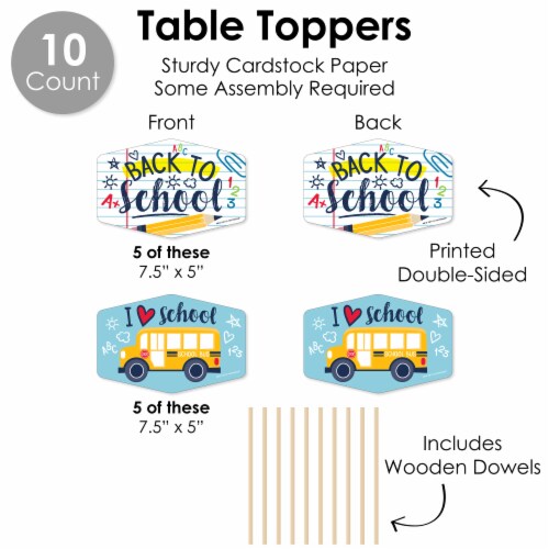 Big Dot of Happiness Back to School Classroom Supplies Kit - Decor Galore Party Pack 51 Pc Perspective: right
