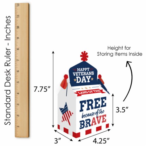 Big Dot of Happiness Happy Veterans Day Box Party Favors Patriotic