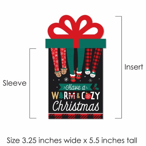 Big Dot of Happiness Christmas Pajamas Holiday Party Money and Nifty Gifty Card Holders 8 Ct Perspective: right