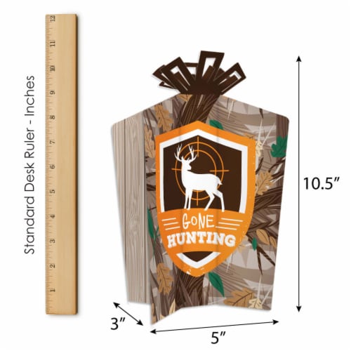 Big Dot of Happiness Gone Hunting Birthday Party Decor Terrific Table Centerpiece Kit 30 Ct Perspective: right