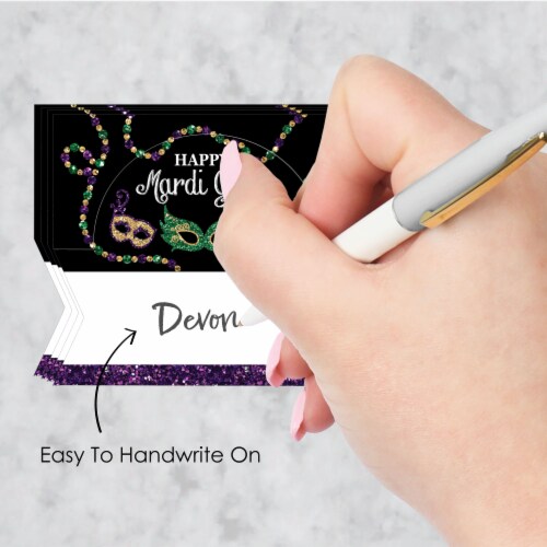 mardi gras place cards