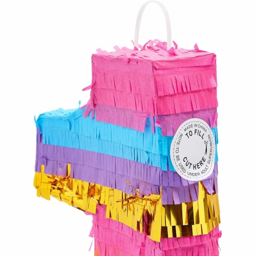 Large Number 1 Rainbow Pastel Pinata for Girl's Birthday Party Decor,  21x14.3x4, PACK - Kroger