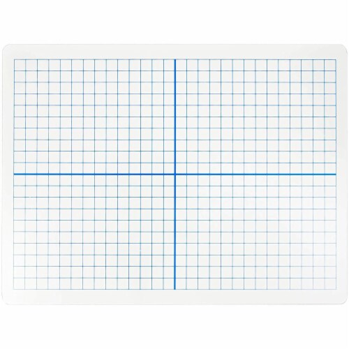 12x dry erase xy axis graph lap board with erasers double sided white