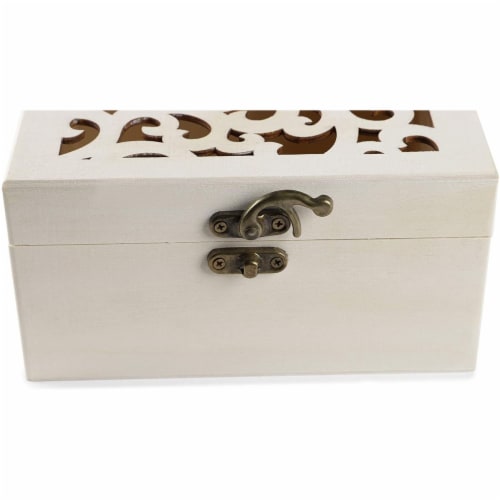 Unfinished Wood Box with Hinged Locking Lids, Wooden Jewelry Box (3 Pack), PACK Kroger