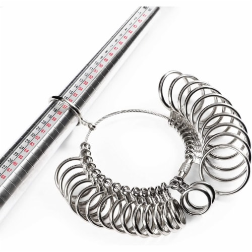 Jewelry Ring Sizer Measuring Tool Set for US Sizes 0-13 (30 Pieces), PACK -  Kroger