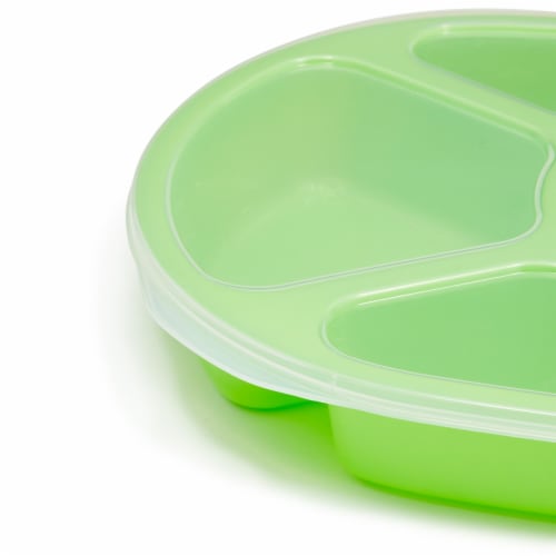 Shopwithgreen Divided Serving Tray with Lid, Removable Divided Platter Food  Storage Containers with 4 Compartment for Christmas Party, Veggies, Snack