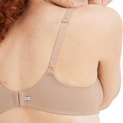 Jockey® Smooth & Sleek Microfiber Full Coverage Wirefree Unlined T-Shirt Bra - Beige Perspective: right