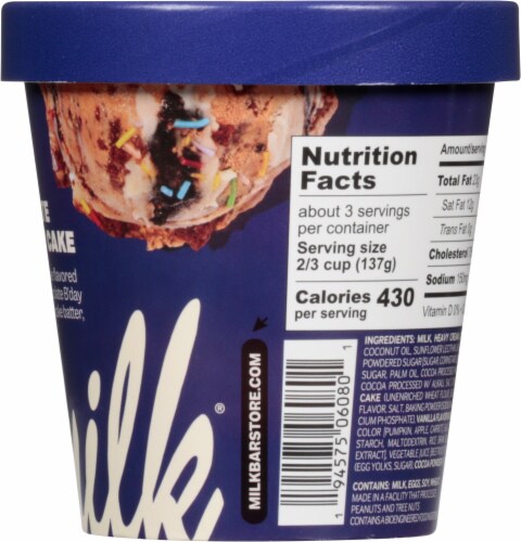 Milk® Milk Bar Chocolate Birthday Cake Ice Cream Perspective: right
