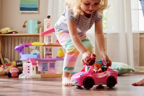Little People Barbie Convertible Push-Along Vehicle Playset Perspective: right