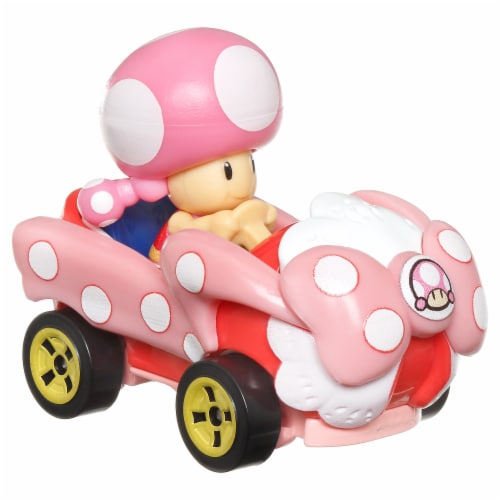 Mattel® Hot Wheels® Mario Kart™ Toadette Birthday Girl Toy Vehicle Perspective: right