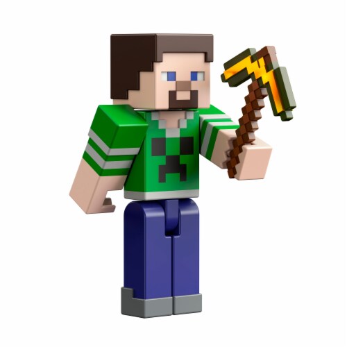 Minecraft Creeper Shirt Steve 3.25 Inch Figure Perspective: right