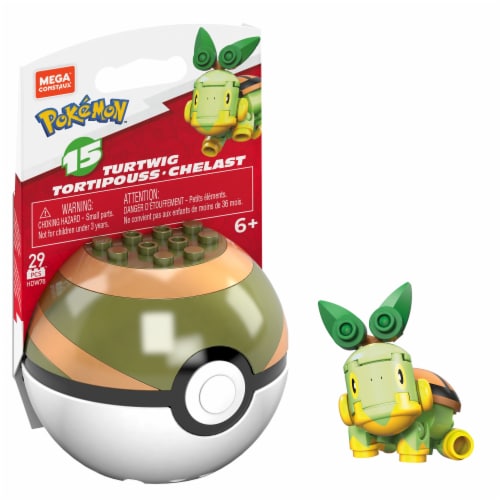 Mega Construx Pokemon Turtwig Poke Ball Building Set Perspective: right