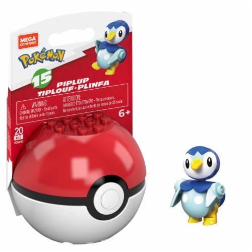 Mega Construx™ Pokemon™ Piplup Poke Ball Building Set Perspective: right