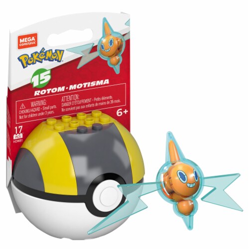 Mega Construx™ Pokemon™ Rotom Poke Ball Building Set Perspective: right