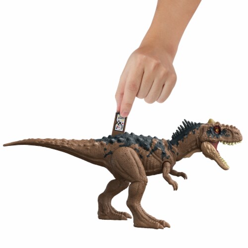 Mattel® Jurassic World Dominion Roar Strikers™ Rajasaurus Toy Figure Perspective: right