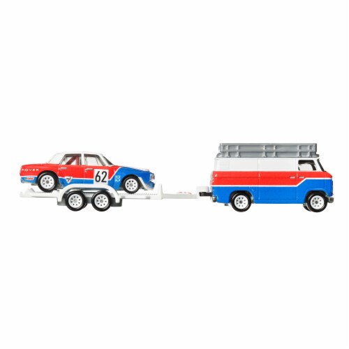 Hot Wheels '70 Rover P6 Group 2 Rally Hauler Team Transport #55 Perspective: right