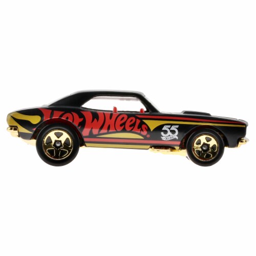 Mattel HLK08 Hot Wheels 55th Anniversary Pearl & Chrome 2023 67 Camaro Diecast Car Perspective: right
