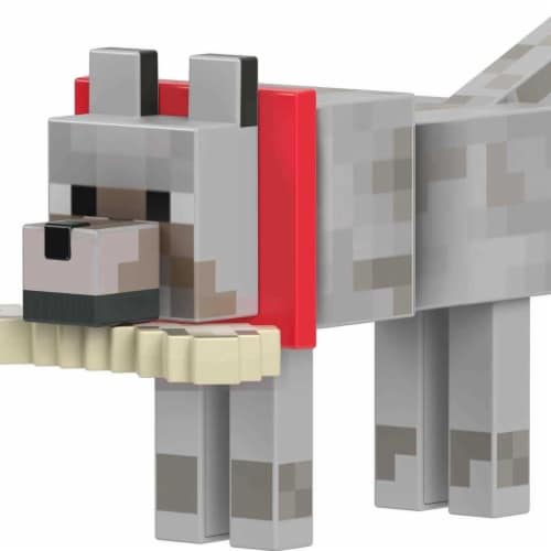 Mattel MINECRAFT DIAMOND LEVEL WOLF Figure Perspective: right
