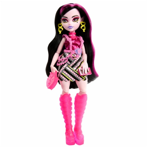 Mattel Monster High™ Skulltimate Secrets™ Neon Frights™ Draculaura™ Doll Perspective: right