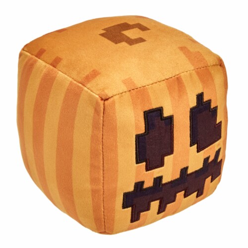 Mattel Minecraft Carved Pumpkin Plush Figure Perspective: right
