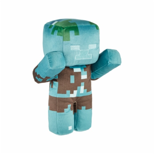 Mattel Minecraft Drowned Zombie Plush Figure Perspective: right