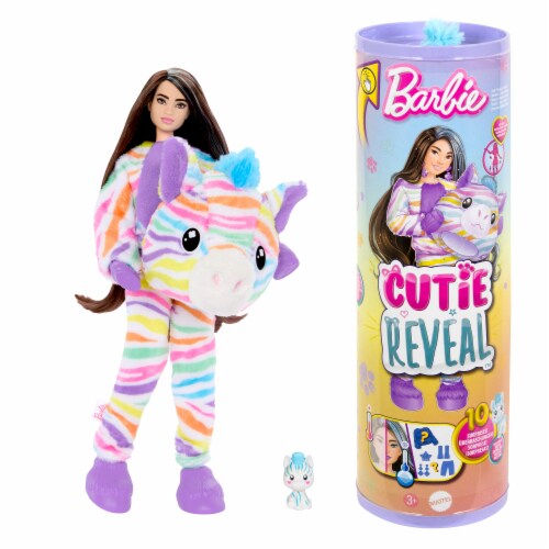 Mattel HRK39 Barbie® Cutie Reveal Zebra Doll Perspective: right
