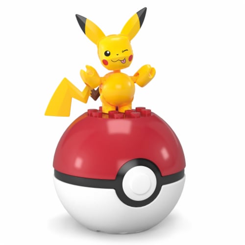 MEGA™ Pokemon™ Pikachu Poke Ball Building Set Perspective: right