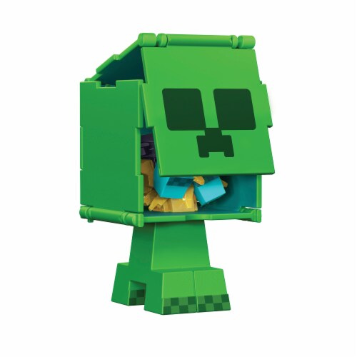 Minecraft Flippin Figs™ Creeper Charged Creeper Action Figure Perspective: right