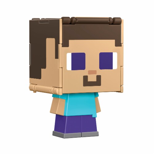 Minecraft Flippin Figs™ Steve in Iron Armor Action Figure Perspective: right