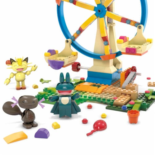 Mega™ Pokemon™ Ferris Wheel Fun Building Set Perspective: right