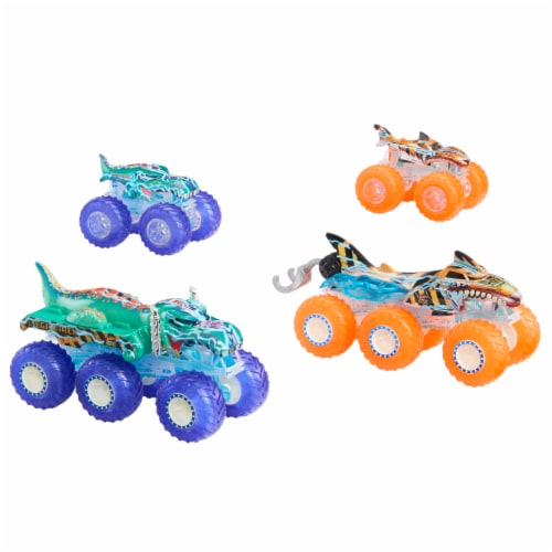 Mattel Hot Wheels Monster Trucks Big Rig And Truck Multipack Perspective: right