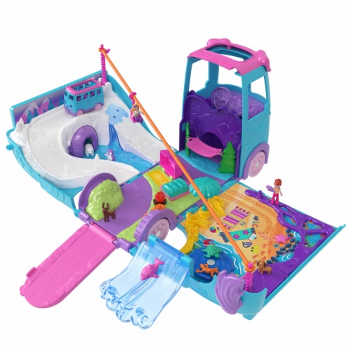 Mattel® Polly Pocket™ Pet Mobile Adventure Playset Perspective: right