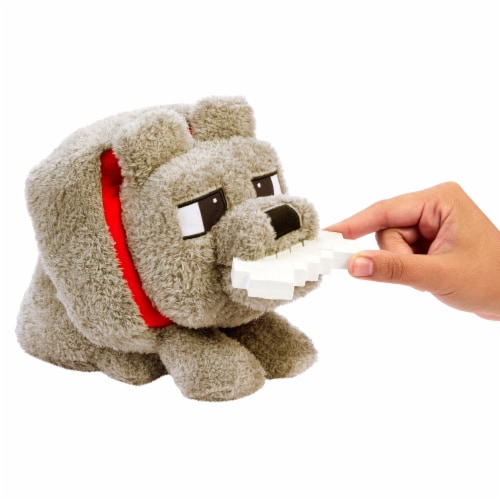 Mattel Minecraft Food Mode™ Dennis the Wolf Plush Perspective: right