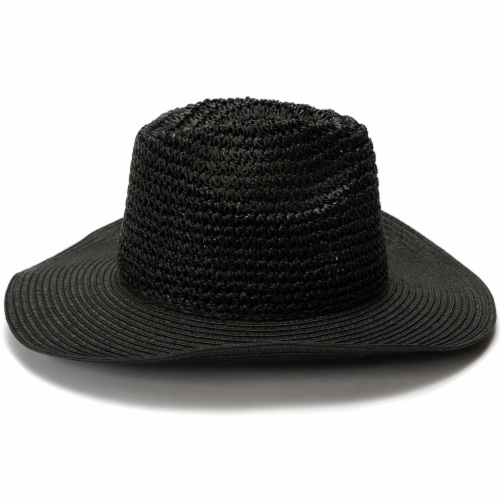 Collection 18 Straw Cowboy Hat - Black Perspective: right
