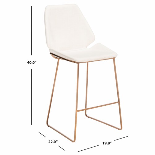 SAFAVIEH Masami Counter Stool White / Gold Perspective: right