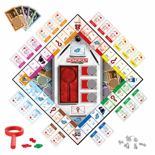 Hasbro Gaming Monopoly Crooked Cash Board Game Perspective: right