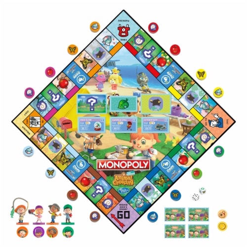 Hasbro Monopoly Animal Crossing Board Games Perspective: right