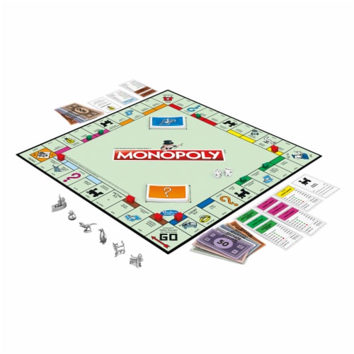 Hasbro Gaming Monopoly Board Game Perspective: right