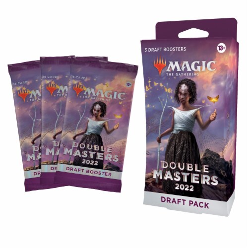 Magic: The Gathering Double Masters 2022 3-Booster Draft Pack Perspective: right