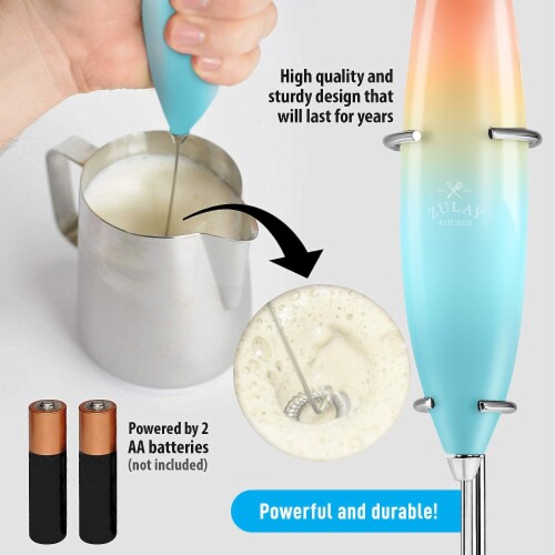 Zulay Kitchen MILK BOSS Milk Frother With Stand - Sunrise Perspective: right