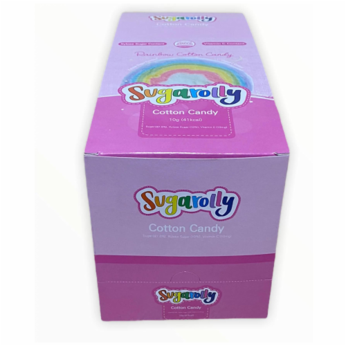 Sugarolly Rainbow Cotton Candy (Pack of 15) Perspective: right