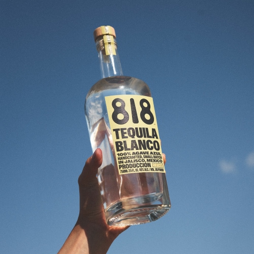 818 Blanco Tequila Perspective: right