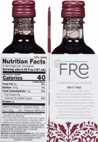 Fre Alcohol Removed-Wine Cabernet Sauvignon Perspective: right