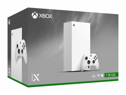XBox Series X- 1 TB Digital Robot White Perspective: right