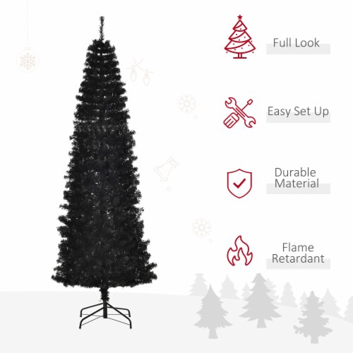 Artificial Christmas Tree 7' Indoor Realistic Holiday Decoration, 818 Tips Perspective: right
