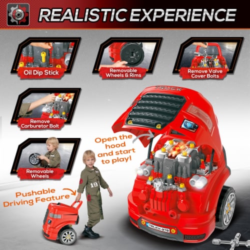Kids car store engine toy