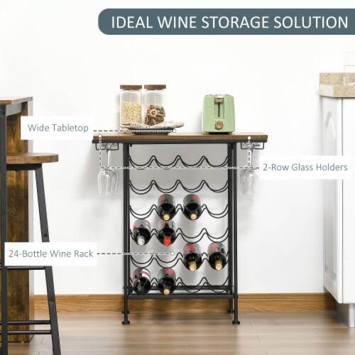 Rustic wine rack table hotsell