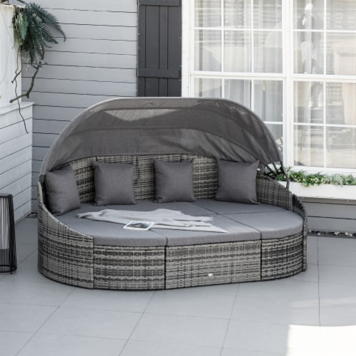 4pc Patio Pe Rattan Furniture Set