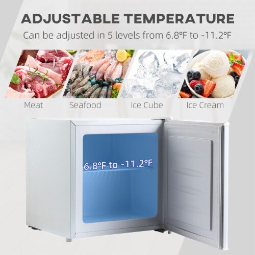 Mini Freezer Countertop 1.1 Cu.Ft Compact Upright Freezer for Home